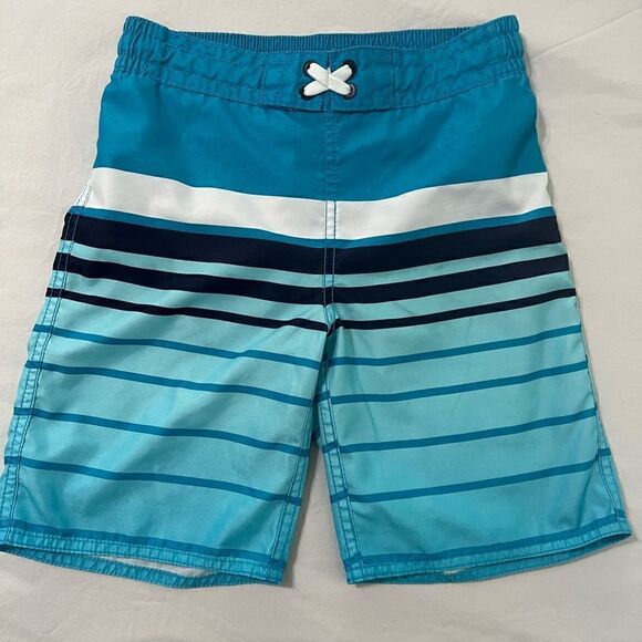 Old Navy Boys M/8 Swim Trunks Blue - Picture 1 of 3